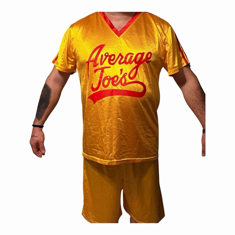 Spirit Halloween DodgeBall Average Joe’s Costume Shirt Shorts Set Adult XL EUC